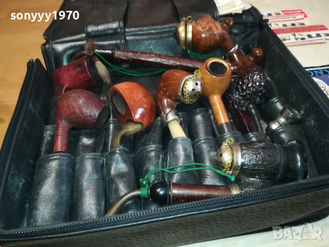 КОЖЕНА ЧАНТА С ДРЪЖКА ЗА ЛУЛИ И АКСЕСОАРИ ОТ ГЕРМАНИЯ 2001251939, снимка 9 - Лули - 48758251