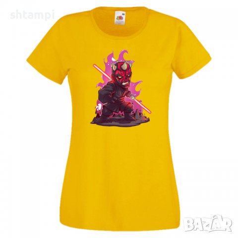 Дамска тениска Star Wars Darth Maul Star Wars Игра,Изненада,Подарък,Геймър,, снимка 11 - Тениски - 36788842