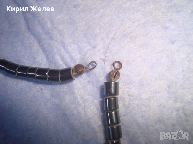 ФЕШЪН АРТ КОЛИЕ от ХЕМАТИТ с КРЪСТЧЕ - ХЕНД МЕЙД ИЗРАБОТКА , снимка 4 - Колиета, медальони, синджири - 36973653