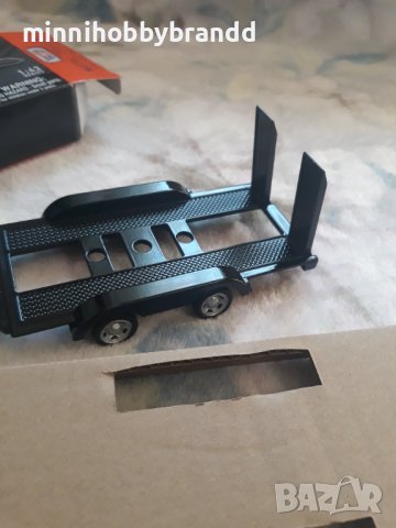 Платформа-Ремарке.  1.43  Motor Max. Metal Trailer . Die-cast Collection., снимка 3 - Колекции - 40312708