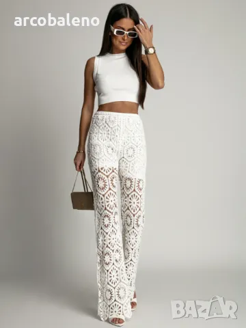 Модни дамски елегантни панталони BALI, 3цвята , снимка 11 - Панталони - 49448055