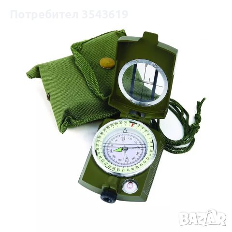 Уникат Професионален Метален Призматичен компас ориентир подарък лов къмпинг риболов , снимка 2 - Други ценни предмети - 39347920
