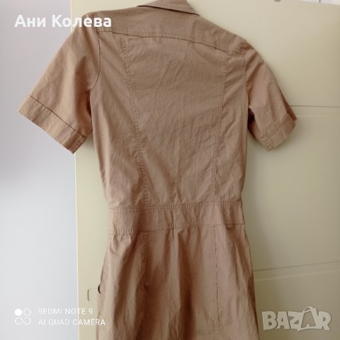 Спортна рокля в бежаво, 36 р-р, снимка 7 - Рокли - 32573474