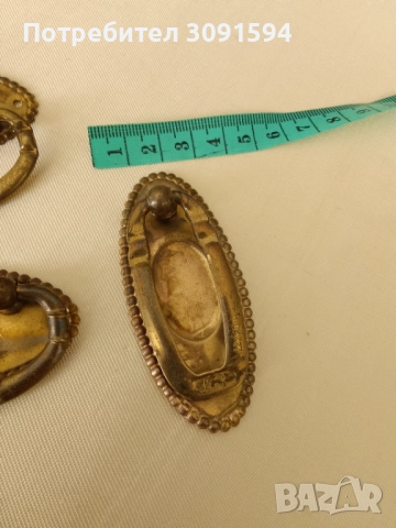 Арт Деко Комплект дръжки за чекмеджета , снимка 2 - Антикварни и старинни предмети - 51695121