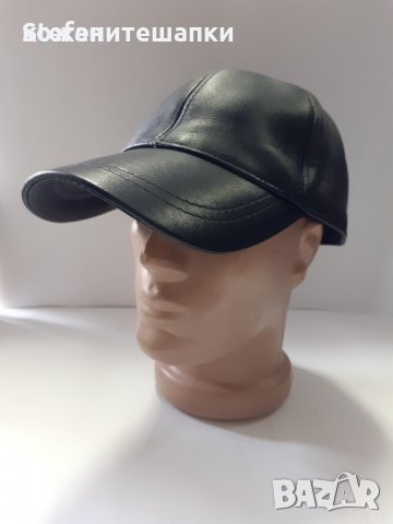 Мъжка кожена шапка с козирка, снимка 4 - Други - 38841450