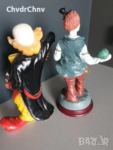 GILDE статуетки резин 29см-2кг/2бр колекционерска немска фигура на клоун, снимка 2 - Статуетки - 48319627