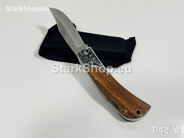  Сгъваем руски нож лев с калъф, снимка 3 - Ножове - 38417161