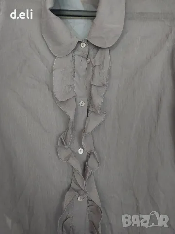 Marc Cain Original Size XL/ Intimissimi Size L 100% Коприна Издължена риза, снимка 2 - Ризи - 50056611