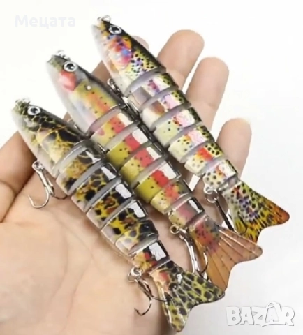 Изкуствени примамки 12 бр., снимка 2 - Стръв и захранки - 50926119