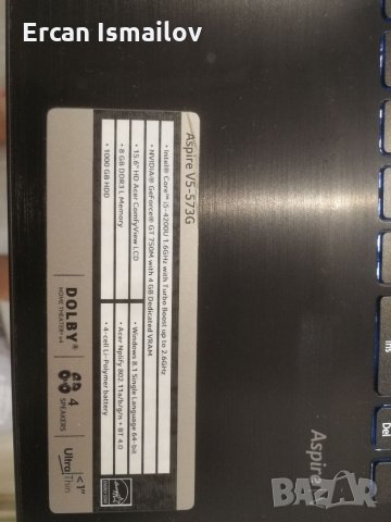 ACER V5-573G на части, снимка 8 - Части за лаптопи - 33501330
