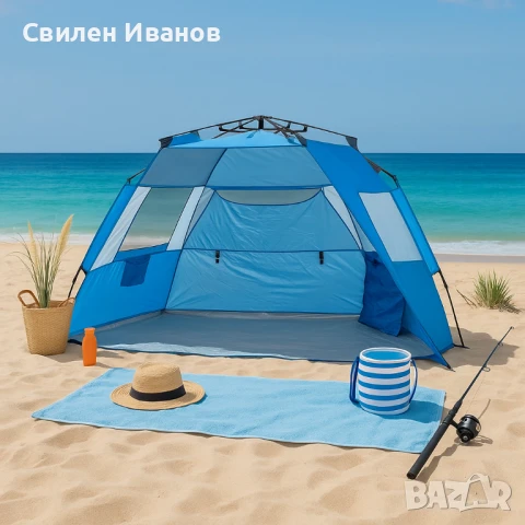✨ Автоматична палатка Muhler – идеална за плажа!  📏, снимка 1