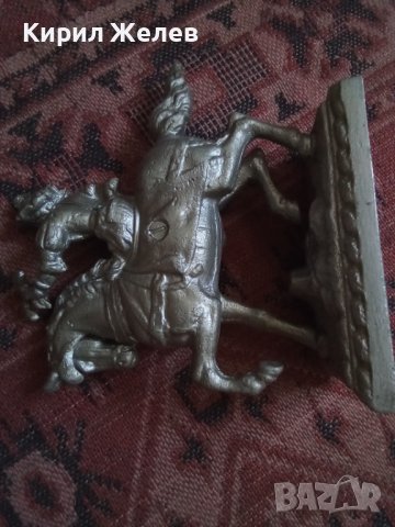 Сувенир стар кон с конник ловец  29123, снимка 2 - Декорация за дома - 37270650