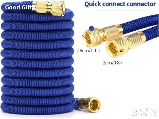 Високо КАЧЕСТВО! Разтегателен маркуч 15/75м и 10/50м за поливане Garden Hose, снимка 7 - Напояване - 49759826