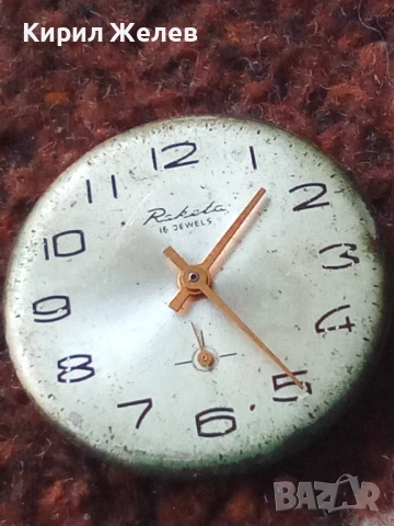 Механизъм с циферблат от стар ръчен часовник 52048, снимка 6 - Мъжки - 52260813