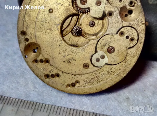 МЕХАНИЗЪМ от СТАР КОЛЕКЦИОНЕРСКИ РЯДЪК МОДЕЛ ШВЕЙЦАРСКИ ДЖОБЕН ЧАСОВНИК 24238, снимка 4 - Джобни - 48633770