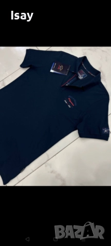 Мъжка тениска Паул Шарк в тъмно син цвят , снимка 2 - Тениски - 52329247