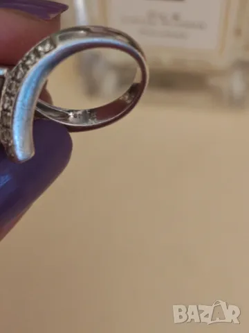 Великолепен сребърен пръстен с естествен розов рубин, снимка 4 - Пръстени - 47295216