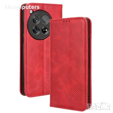 OnePlus Ace 3 5G / 12R 5G Retro Texture Wallet Калъф и Протектор, снимка 3 - Калъфи, кейсове - 51258937