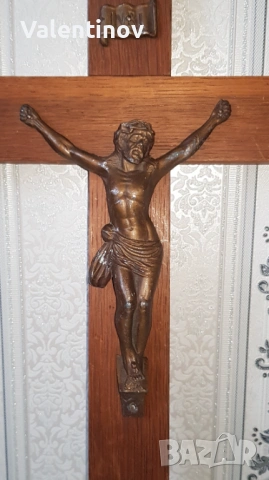 Старинен католически кръст , снимка 4 - Антикварни и старинни предмети - 53509739