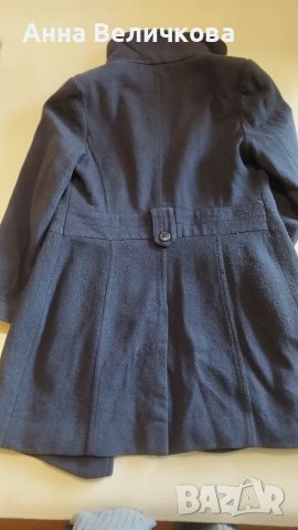 Синьо дамско зимно палто, снимка 2 - Палта, манта - 50299721