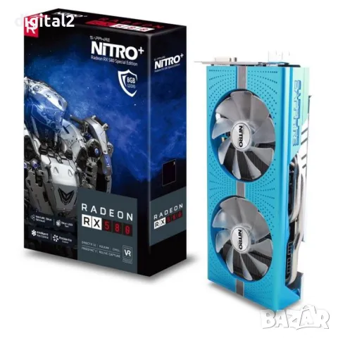 Видео карта Sapphire Radeon RX 580 Nitro+ Special Edition 8GB 24м. Гаранция, снимка 3 - Видеокарти - 49792273