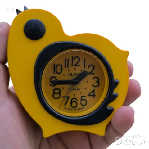 Ретро механичен будилник Slava пиле (обслужен)