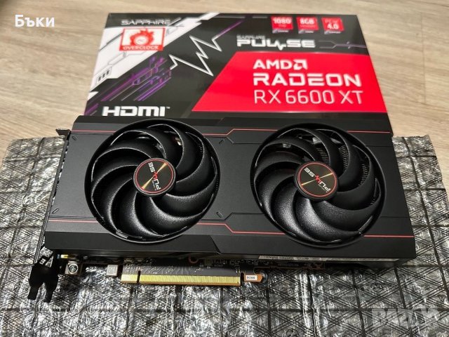 Видеокарта SAPPHIRE PULSE AMD Radeon™ RX 6600 XT OC GAMING, снимка 1 - Видеокарти - 43574373