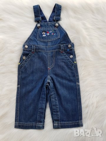 Дънков гащеризон Мики Маус 9-12 месеца, снимка 1