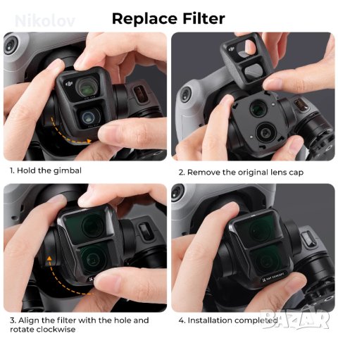 DJI Air 3 ND Филтри K&F Dji AIR3, снимка 3 - Дронове и аксесоари - 42959181