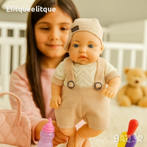 Реалистично говорещо бебе с аксесоар шише, снимка 16 - Кукли - 52182509