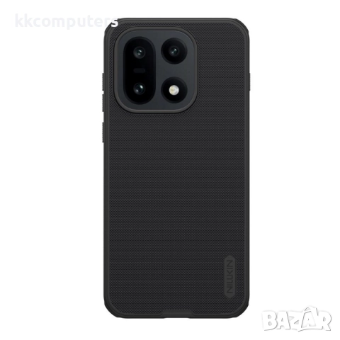NILLKIN Frosted Shield калъф за OnePlus 15 5G- твърд матов PC гръб, Вкл.Протектор, Черен