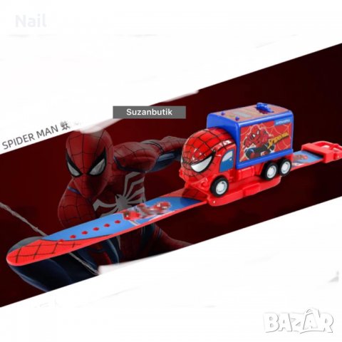Детски Часовник кола Spider man с прожектор - спайдър мен , снимка 11 - Други - 38172703