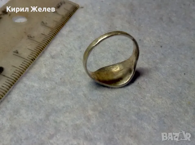 ЕЛЕГАНТЕН ЕМАЙЛИРАН СРЕБЪРЕН ВИНТИДЖ АРТ ПРЪСТЕН СРЕБРО 925 ПРОБА РЪЧНА РАБОТА 48262, снимка 10 - Пръстени - 49757798