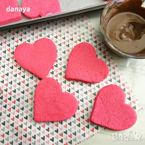 3356 Комплект метални форми за сладки сърца резци, 3 броя, снимка 2 - Форми - 43394695