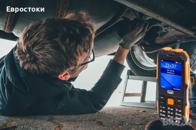 Работен телефон Trevi Forte 70, удароустойчив, дълъг живот на батерията, снимка 2 - Други - 47973817