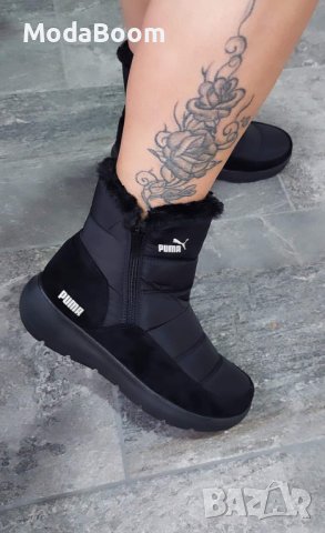 🖤Puma черни дамски зимни стилни боти🖤, снимка 2 - Дамски боти - 43375065