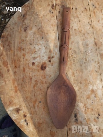 Дикоративни дървени лъжица за стена, снимка 1