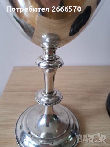 Английска сребърна чаша  сребърен бокал, снимка 4 - Антикварни и старинни предмети - 39969142