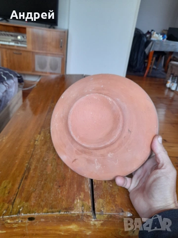 Стара керамична паница #18, снимка 5 - Други ценни предмети - 53342677