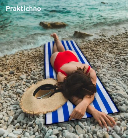 Плътна постелка за скалисти плажове, балкон, тераса, градина, Trizand, снимка 1