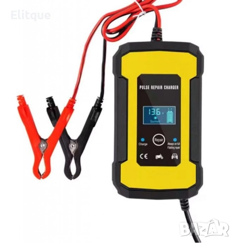 Интелигентно 2в1 зарядно - Токоизправител за акумулатор с температурен детектор и импулсни режими, снимка 4 - Друга електроника - 52839272