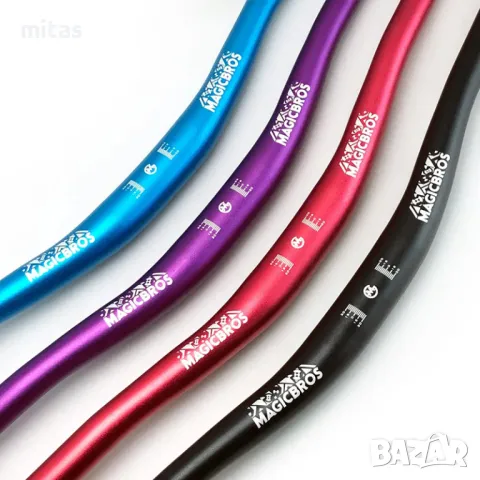 Кормило за велосипед FENIX 31.8 * 680мм, Алуминиева сплав, Ергономично, снимка 4 - Части за велосипеди - 48978633