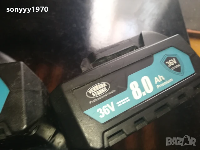 2БР-LI-ION VERMARK STARKE BATTERY PACK 36V/8Ah 2807251700, снимка 12 - Градинска техника - 51169611