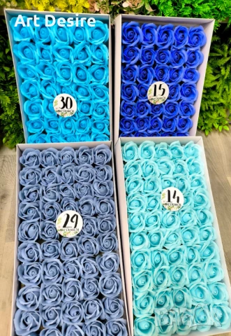 Сапунени рози , снимка 11 - Изкуствени цветя - 46398453