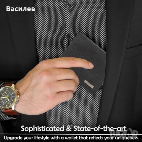 STARHIDE оригинален мъжки портфейл портмоне естествена кожа крокодил внос Англия, снимка 5 - Портфейли, портмонета - 47287977