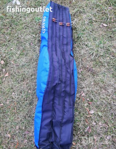 Рибарски шарански троен калъф за до 6 въдици с макари 130 до 160см, снимка 7 - Такъми - 44084865