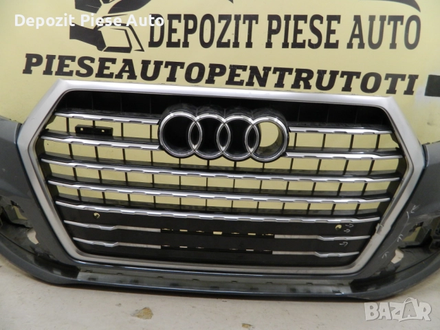 Предна броня Audi Q7 S-Line 4M, 2017, 2018, 2019, 2020, оригинален код 4M0807096A, снимка 4 - Части - 51925242