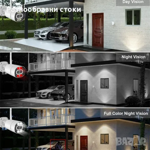 Външна 3MPX WiFi камера с метален корпус, нощно виждане до 40 метра и вградени микрофон и говорител, снимка 3 - IP камери - 48311202