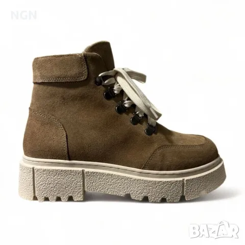 Уникални тренди боти от естествен велур., снимка 3 - Дамски боти - 47751076