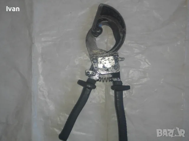 KLAUKE Ръчна КАБЕЛНА НОЖИЦА Немска за рязане на сноп кабел до 32 мм с тресчотка, снимка 6 - Други инструменти - 47603243